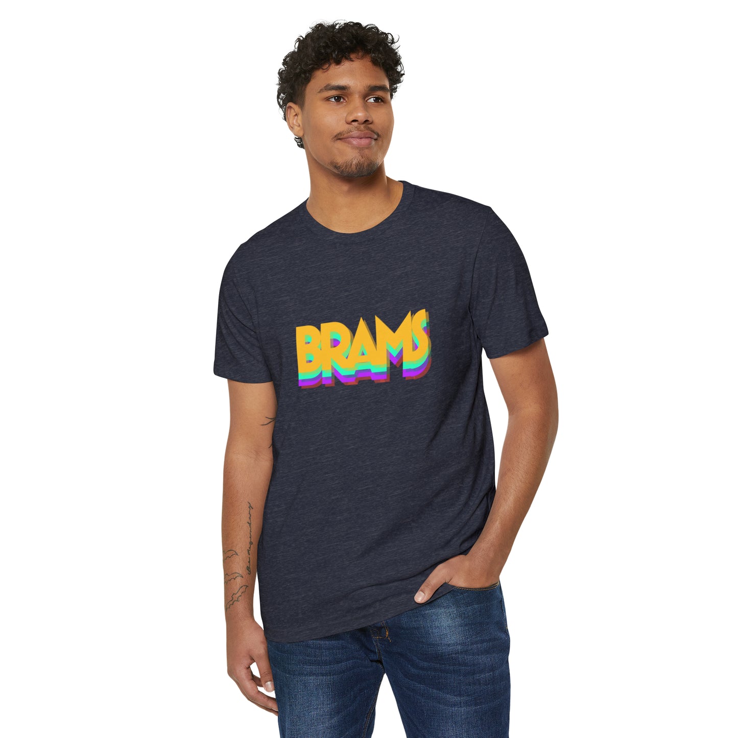 Retro BRAMS Unisex Recycled Organic T-Shirt